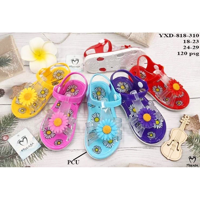 Sandal Let Anak Balita Bunga Daisy Import Mokaya 818-310