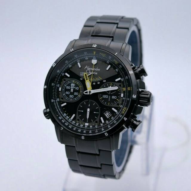 Jam Tangan Pria Alexandre Christie AC 6394 Full Black