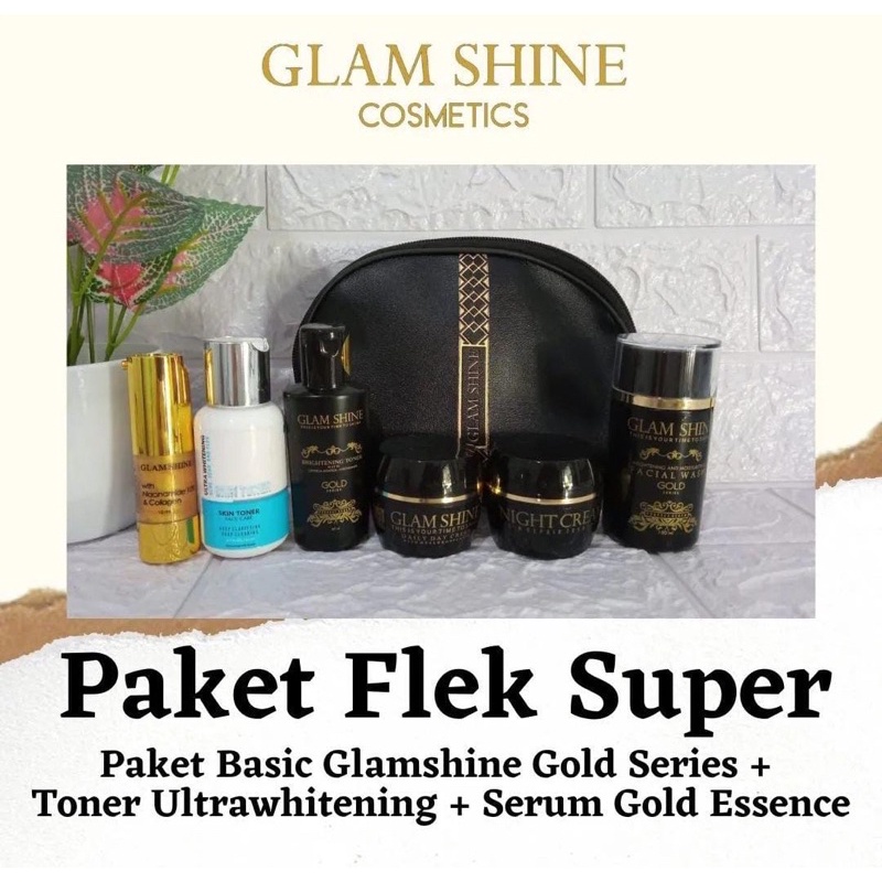 diskon 10.10 glamshine paket flek super
