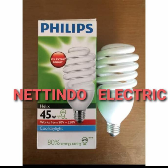Lampu Philips Tornado Helix 45W 45 W 45 Watt 45Watt Putih