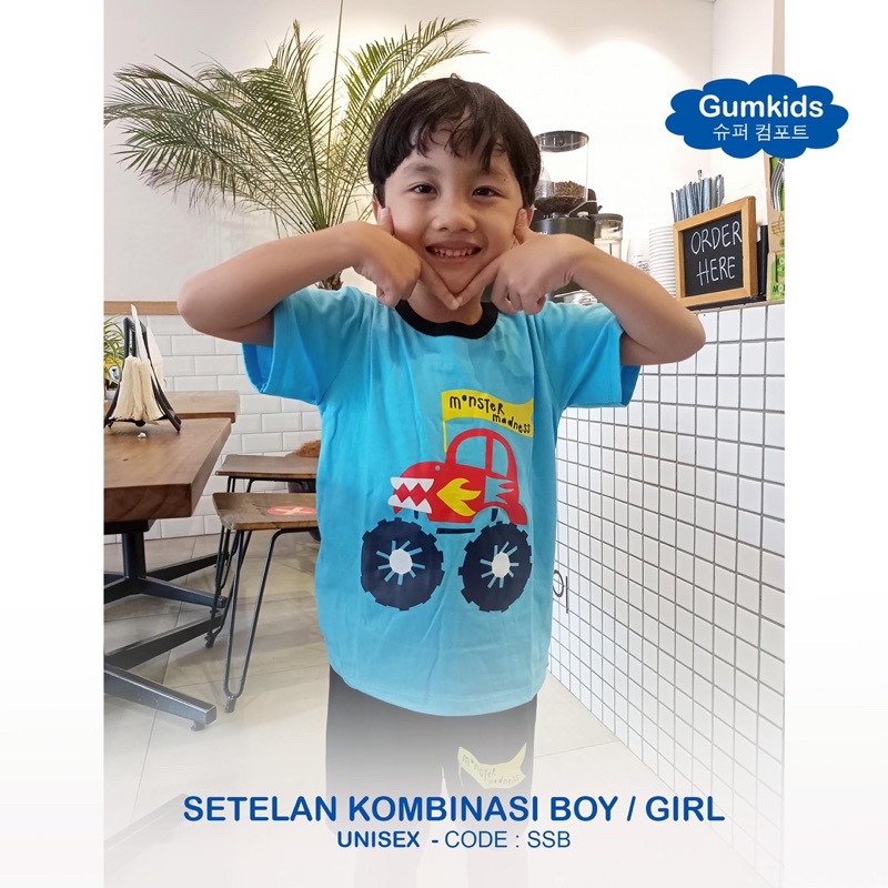 GUMKIDS SETELAN BAJU ANAK COWOK / CEWEK USIA 1 - 8 TAHUN / SET BAJU ANAK UNISEX / STELAN KOMBINASI (PART 1)