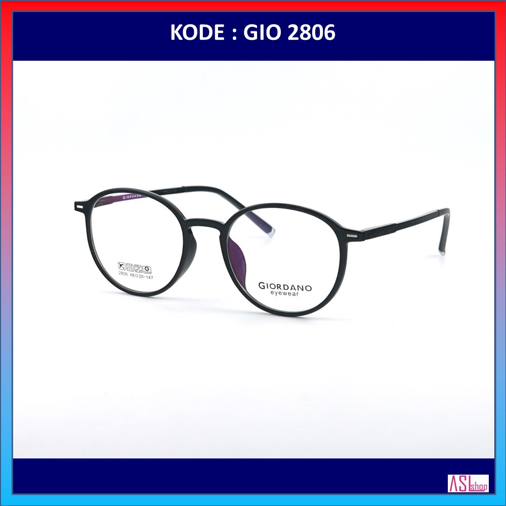 FRAME DAN KACAMATA MINUS (KODE : GIO 2806) RINGAN DAN LENTUR