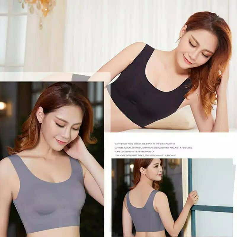 JAPAN SEAMLESS BRA STYLE SPORT TANPA KAWAT BH WANITA ZERO FEEL CUP BRA PREMIUM QUALITY