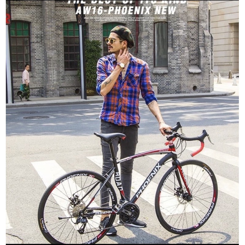 Sepeda Balap Roadbike Phoenix Import 600c gear shimano 21 speed frame baja carbon cicilan kredit new-2