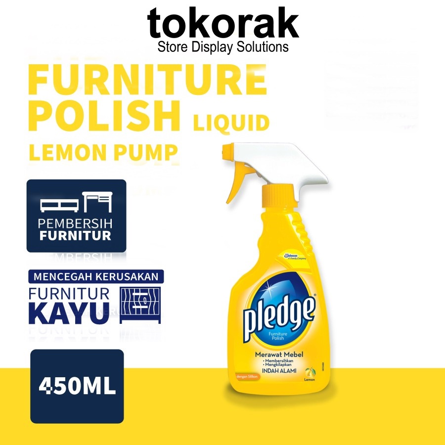 PLEDGE FURNITURE POLISH LIQUID PUMP 450 ML PERAWATAN PEMBERSIH KAYU