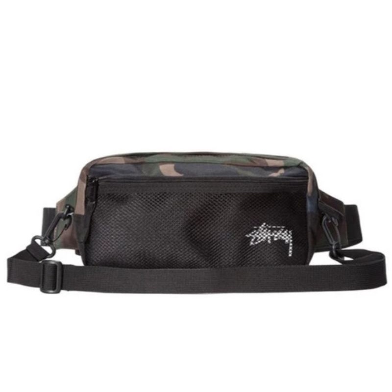 Stussy stock side bag camo