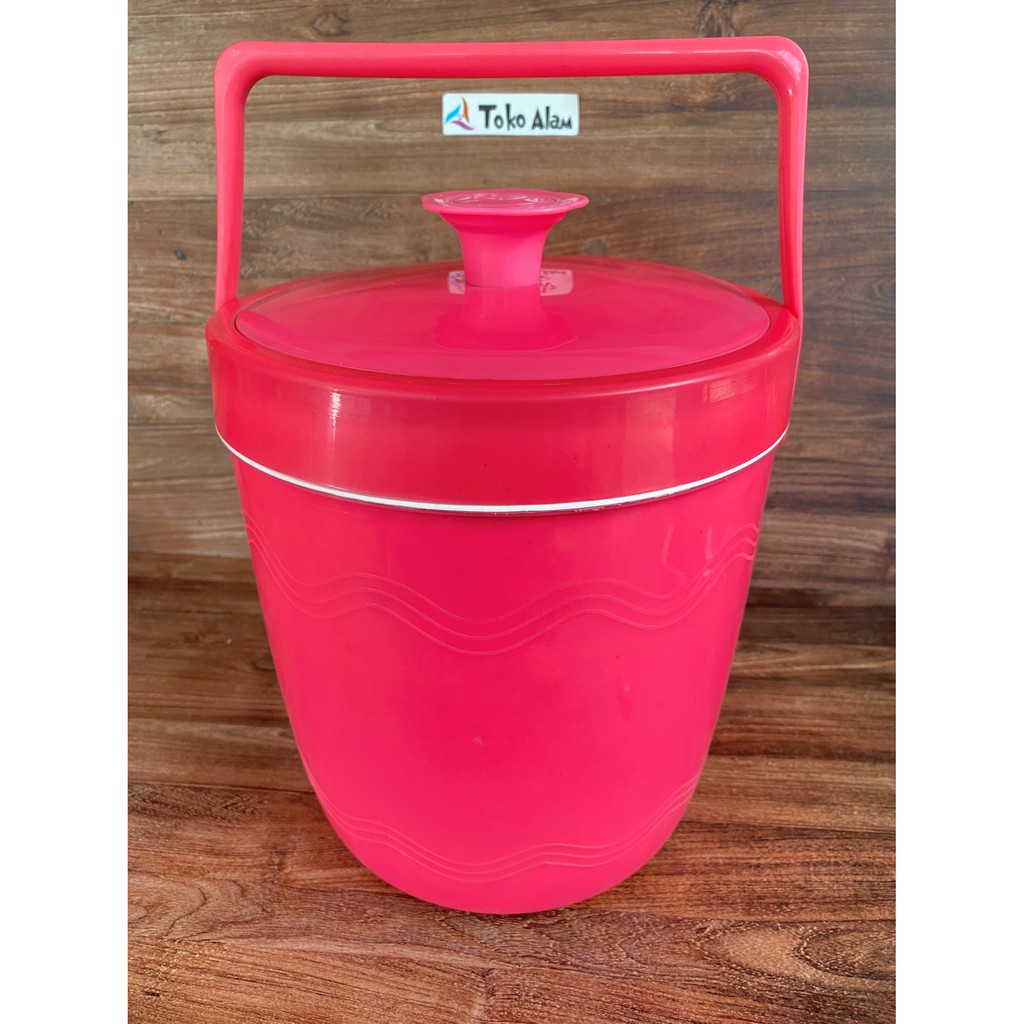 TERMOS ES / TERMOS NASI JUMBO NASI MASPION NO. 8 USA PLASTIK PANAS DINGIN AWET CATERING SAJI HIDANGA