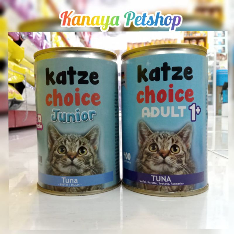 Katze choice 400gr - Makanan Basah Kaleng Kucing - Makanan Kucing Besar - Makanan Kucing Kecil
