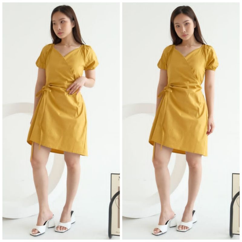 ⚡️CLEARANCE SALE ♡ PREMIUM ♡ REAL PIC ! GABBIE 2 WAYS KIMONO SLING MINI DRESS