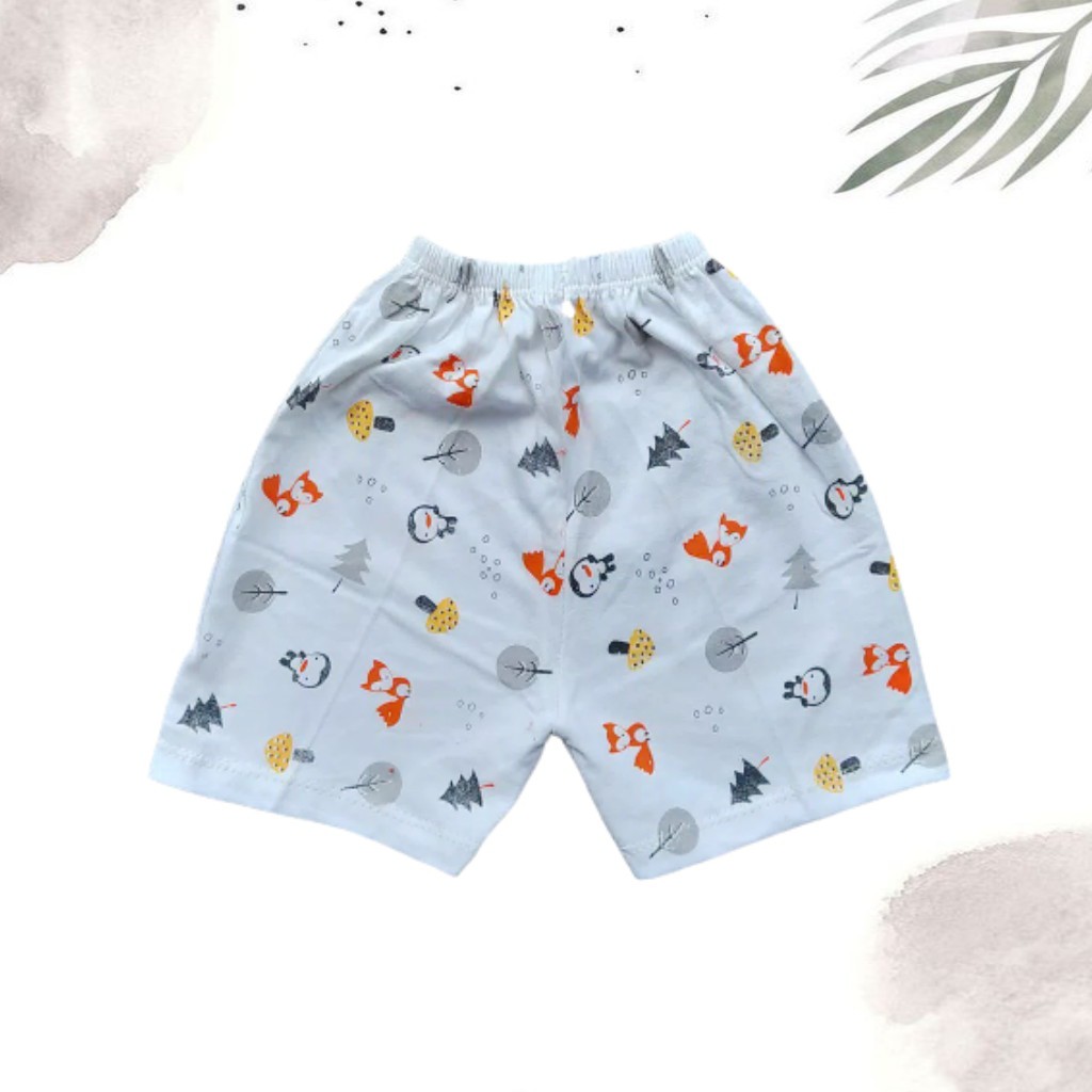 |1PCS| Celana Bayi Pendek Putih Print Size S,M,L,XL