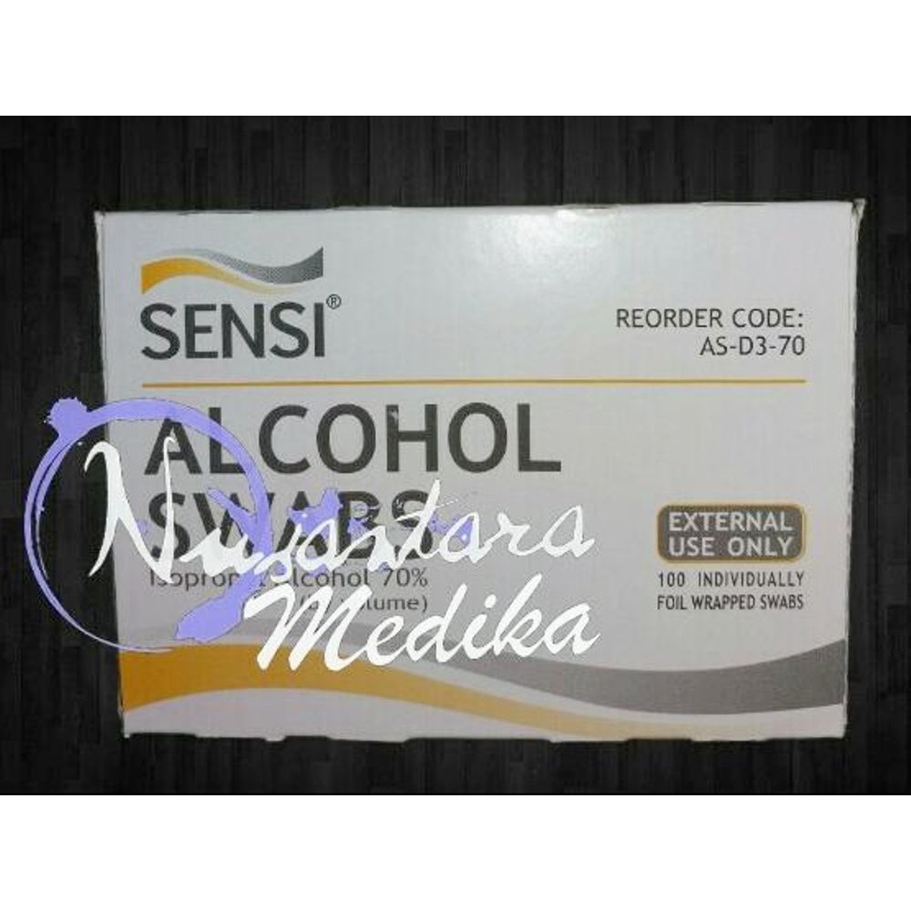 Alkohol Swab / Kapas Alkohol / Tissue Alkohol / Sensi Alcohol Swabs