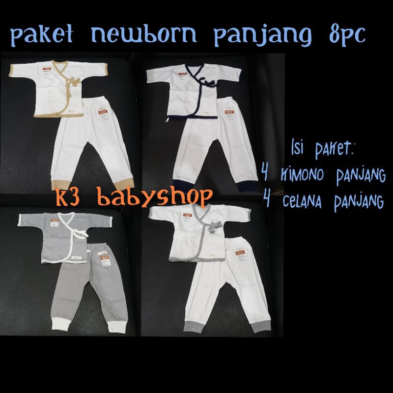 Paket Baju Bayi Newborn Aerilyn 0-3bln baju kimono bayi piyama anak newborn gift set kado lahiran