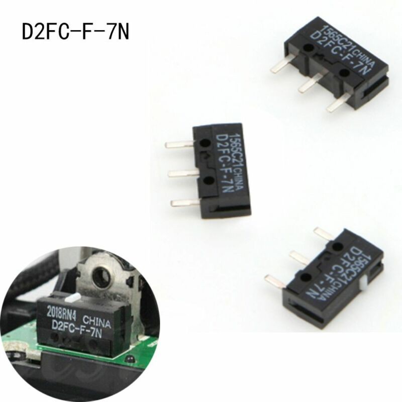 Omron D2FC-F-7N  D2FCF7N Micro Switch Microswitch Tombol Mouse Saklar 3 Pin