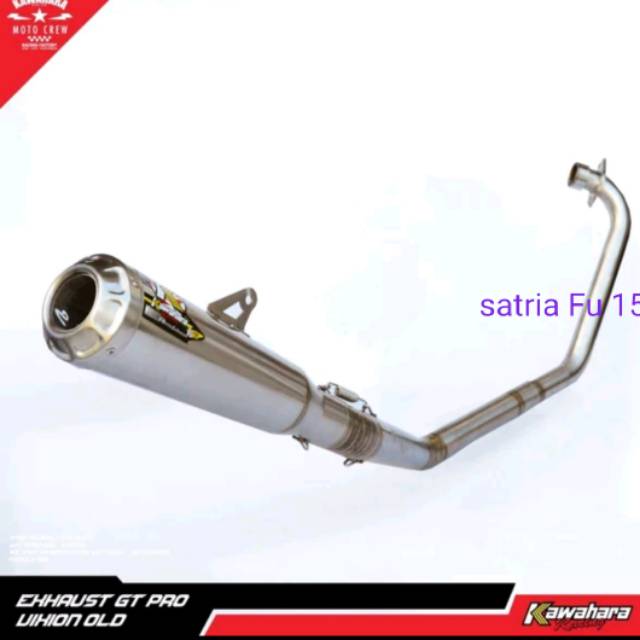 Knalpot Kawahara GT pro satria FU . Knalpot racing FU 150 Kawahara original