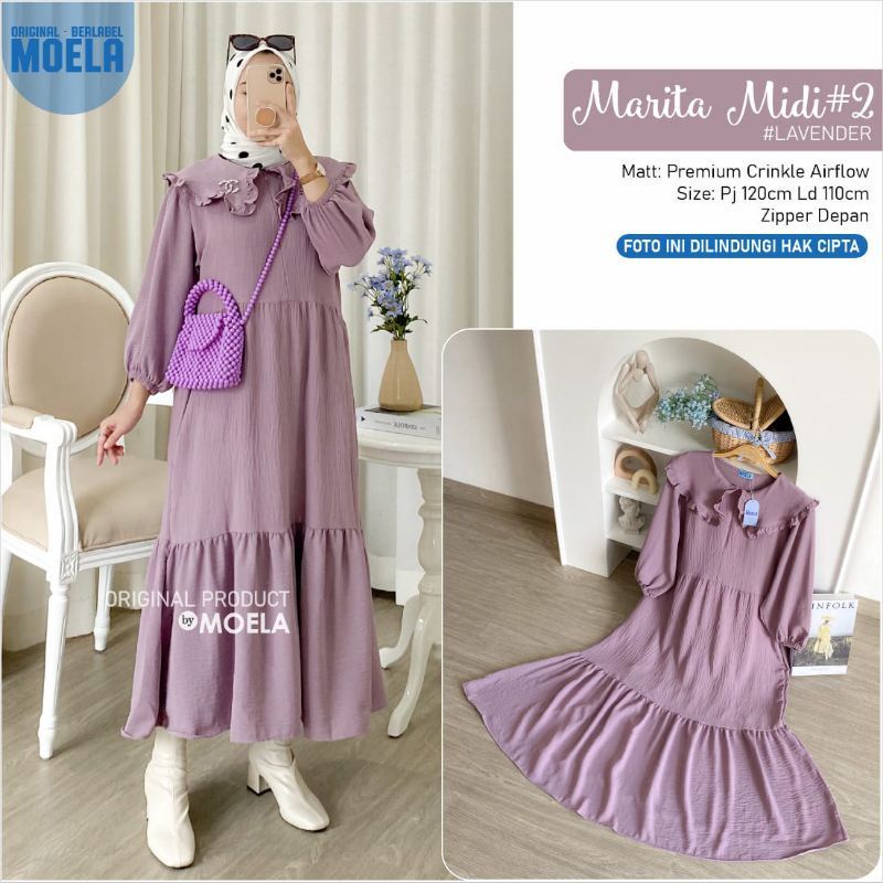 MARITA MIDI DRESS CRINKLE