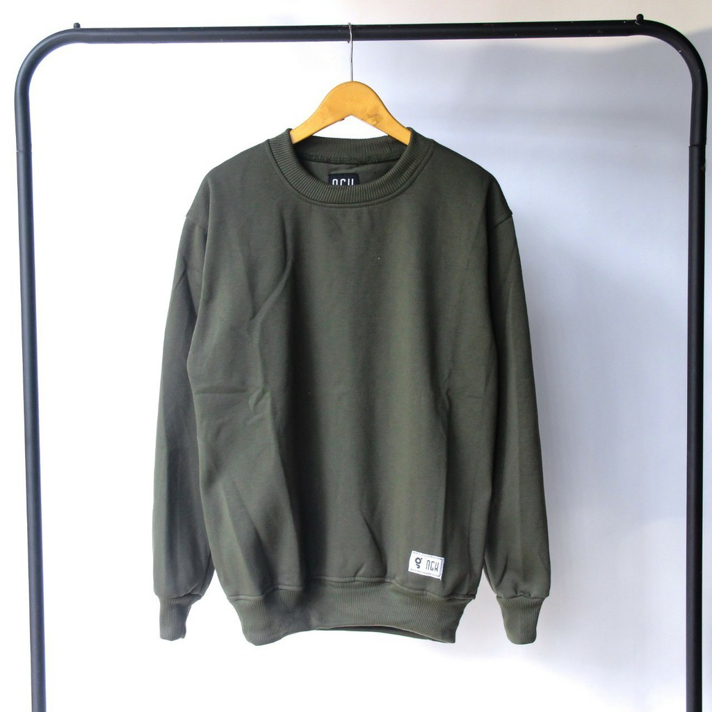 [PREMIUM] Basic Sweater POLOS GROSIR Crewneck Sweatshirt Pria Wanita