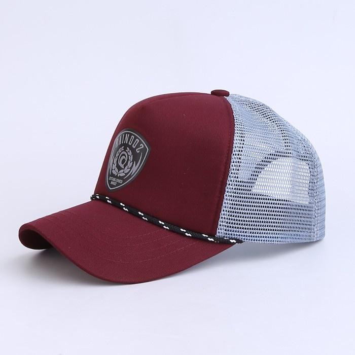 Topi Pria Topi Trucker Pria Distro Premium Merah Original Raindoz - RDN 063(Z5X9) Topi Distro Pria T