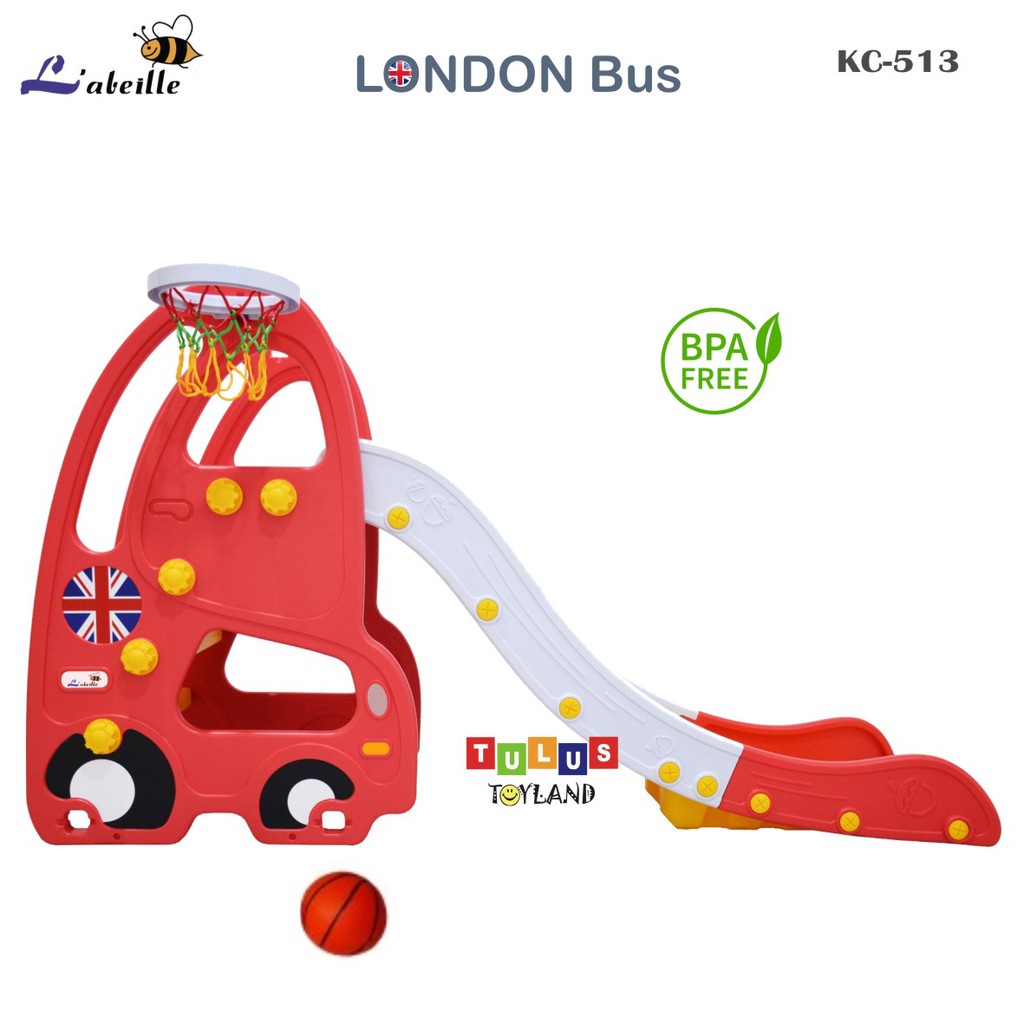 Perosotan Lucu Labeille London Bus Otto Car Slide KC 513 Basket Mainan Anak Murah