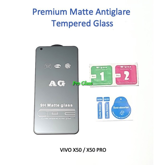 VIVO X50 / X50 PRO FULL COVER ANTI GLARE / DOFF Premium Tempered Glass