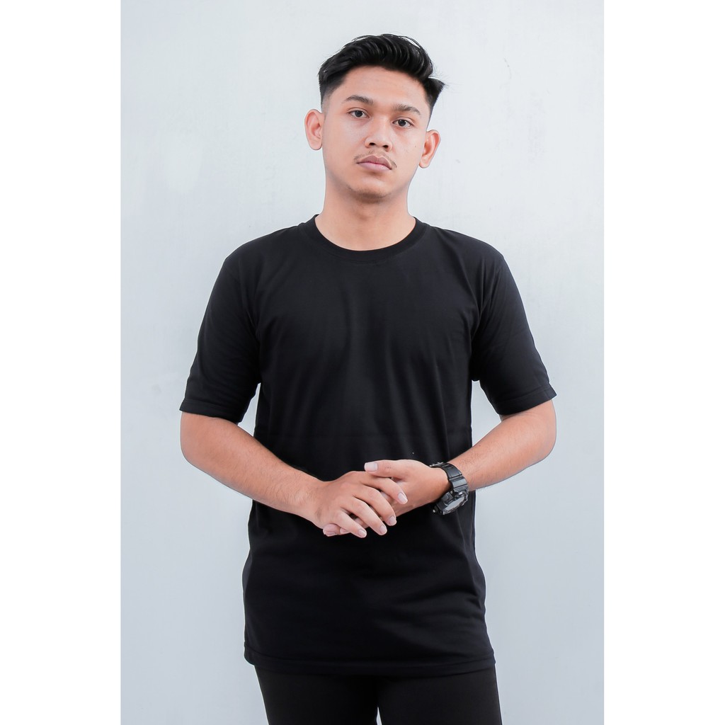 [BISA COD] KAOS POLOS COTTON COMBED 30S / BAJU PRIA / KAOS POLOS PRIA / KAOS PRIA / KAOS HITAM