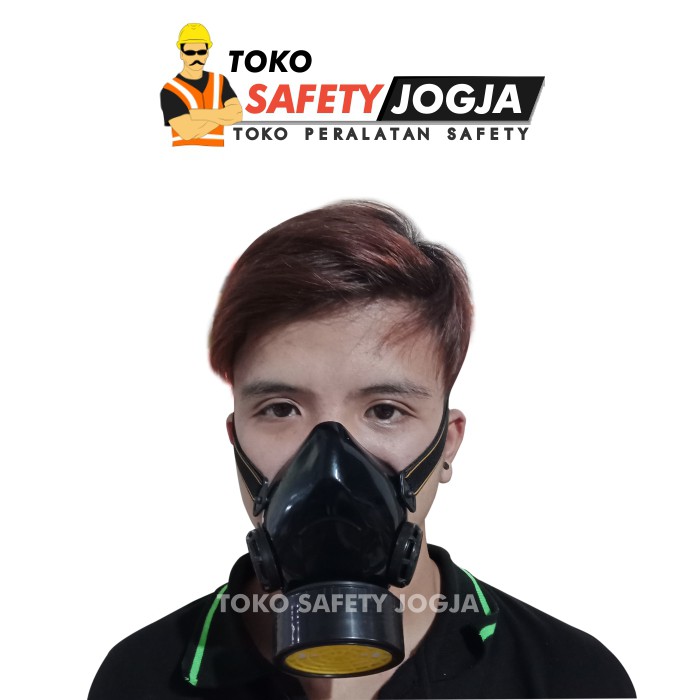 RESPIRATOR GAS MASK HALF FACE SINGLE FILTER