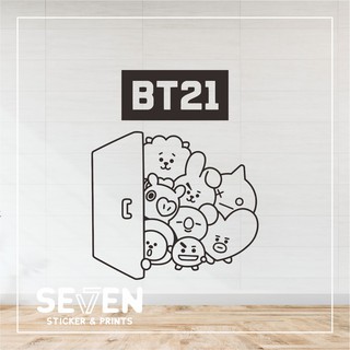 Wall Sticker Cutting Sticker Stiker  Dinding  BT21 