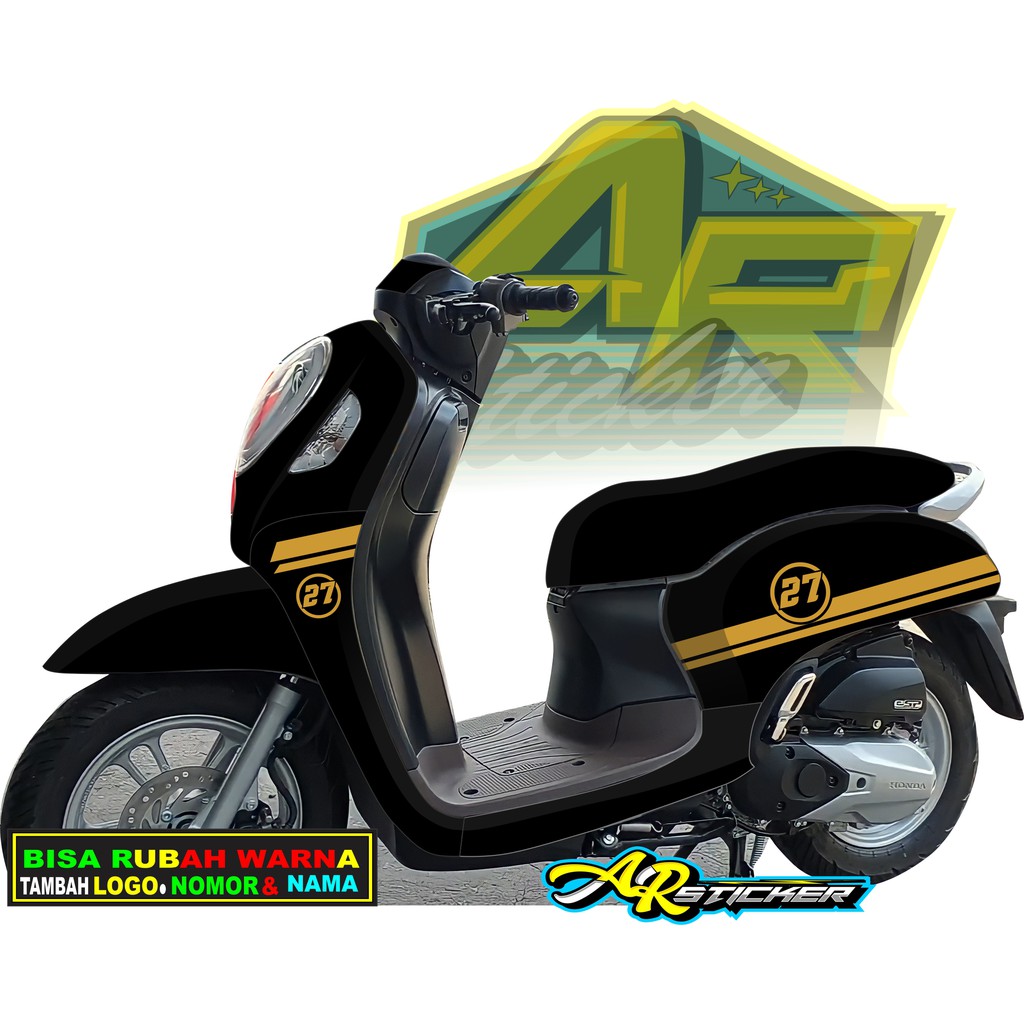 Decal scoopy 2021 / STIKER SCOOPY 2021 /  Decal Scoopy full body Full Blok Decal Stiker Scopy Dekal 