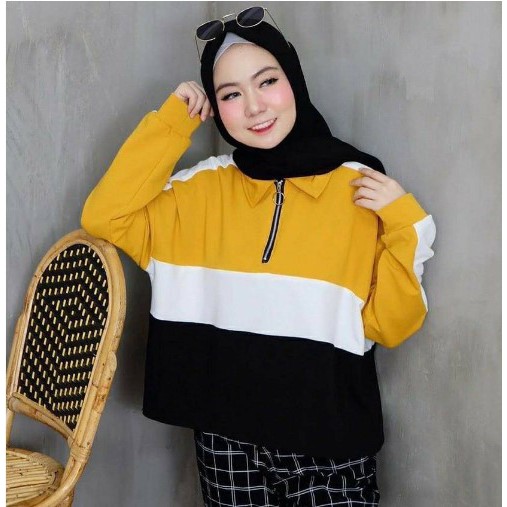 iseven p SWEATER KIKO BLOCK COLOUR