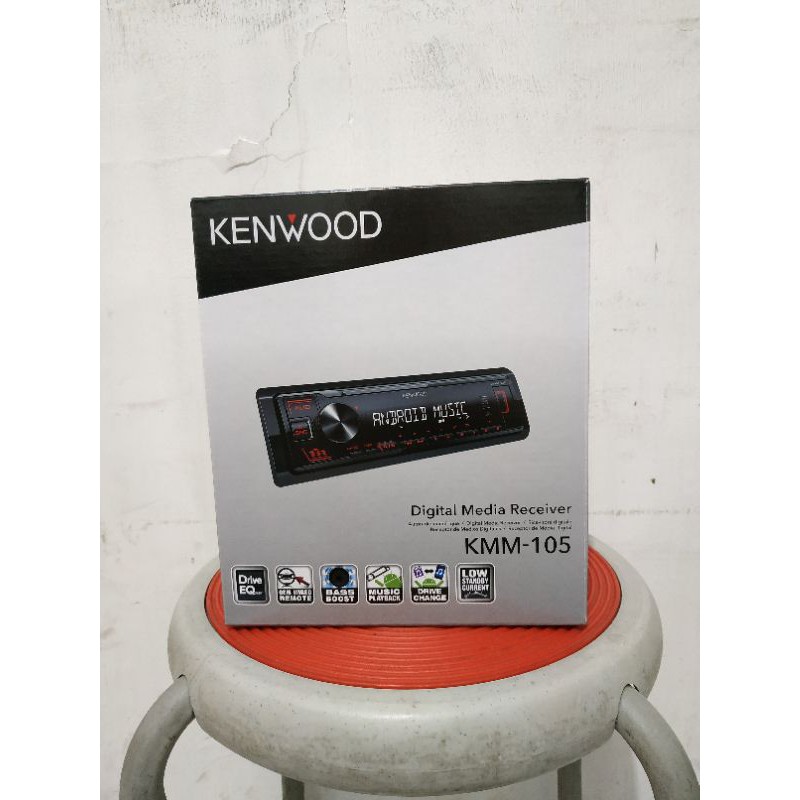 Head unit kenwood kmm-105 - single din kenwood kmm105 - kenwood kmm 105