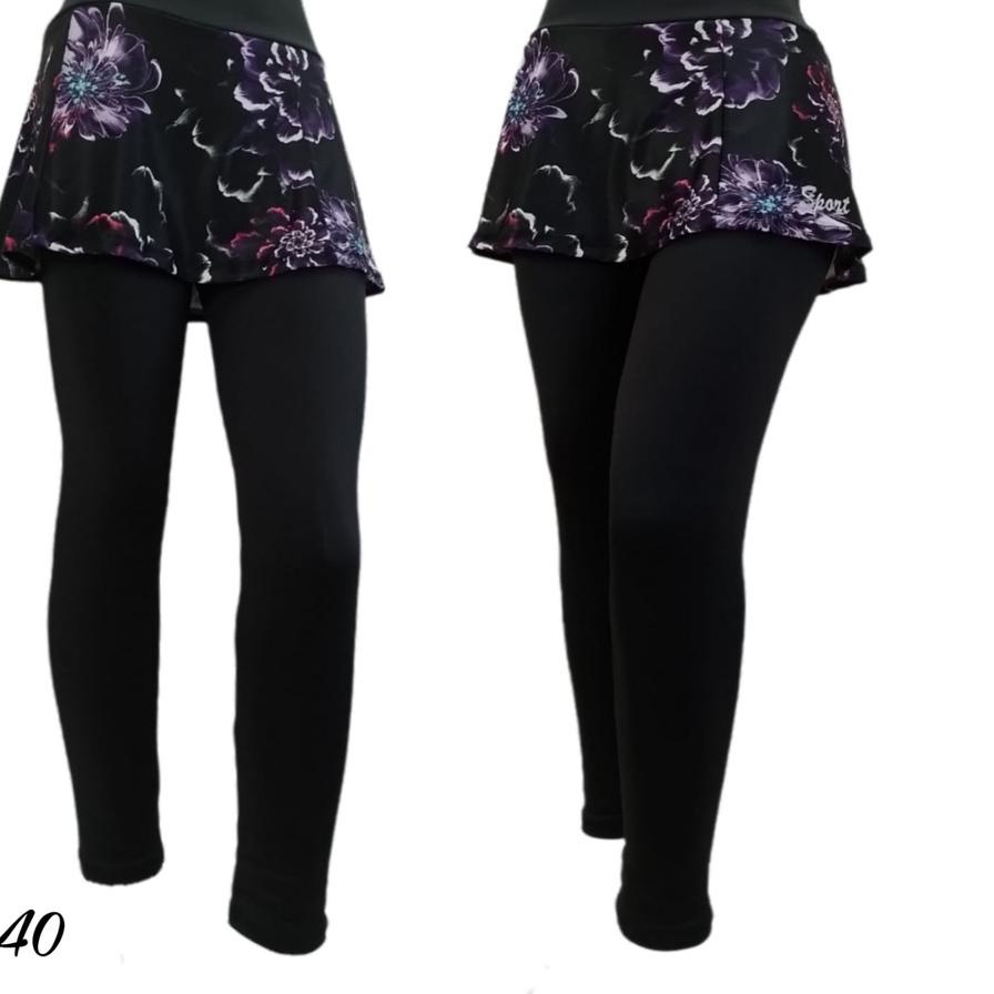 이 Legging Rok Panjang/Legging Olahraga Muslimah/Legging Panjang Rok Muslim/Celana Legging Panjang/Pa