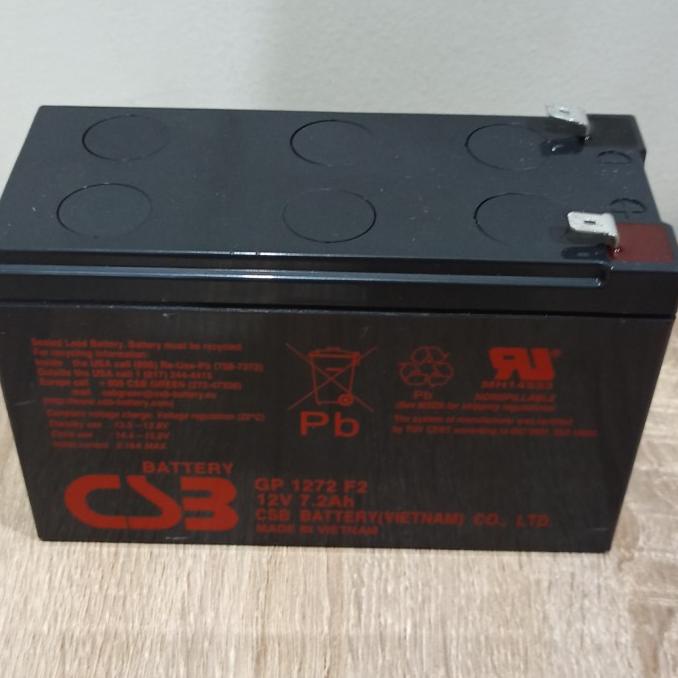 Battery Csb 7Ah 12 Volt Barang Stock Lama Dijamin Bagus