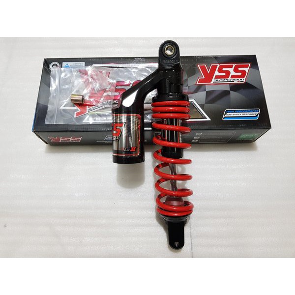 SHOCK YSS G2 SERIES TABUNG MATIC 300 MM MIO - VARIO - BEAT - SCOOPY MERAH RACING ORIGINAL ORI