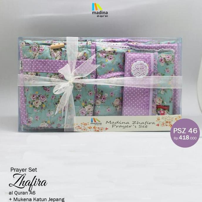 KUALITAS TERBAIK MUKENA AL QURAN SHABBYCHIC KATUN JEPANG PRAYER SET MADINA ZHAFIRA KEKINIAN MURAH