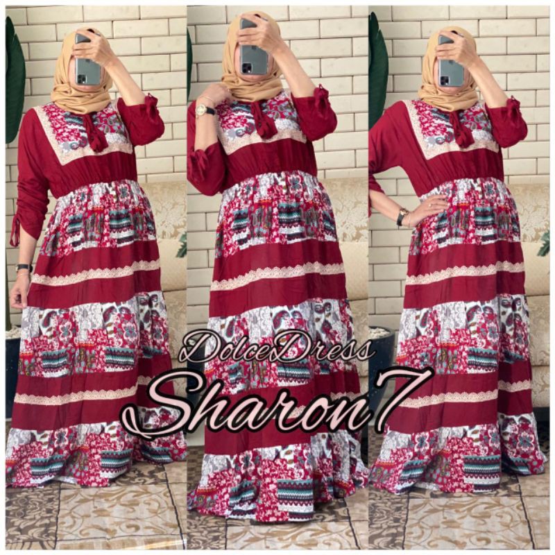 Daster arab DOLCE SHARON.7 Dress Rayon super