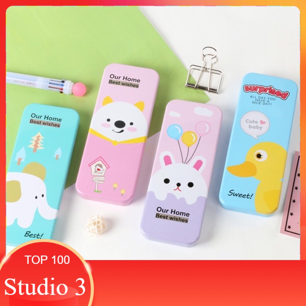 

Studio3 Kotak Pensil Kaleng Murah/ Tempat Alat Tulis Stationary Sekolah 10655