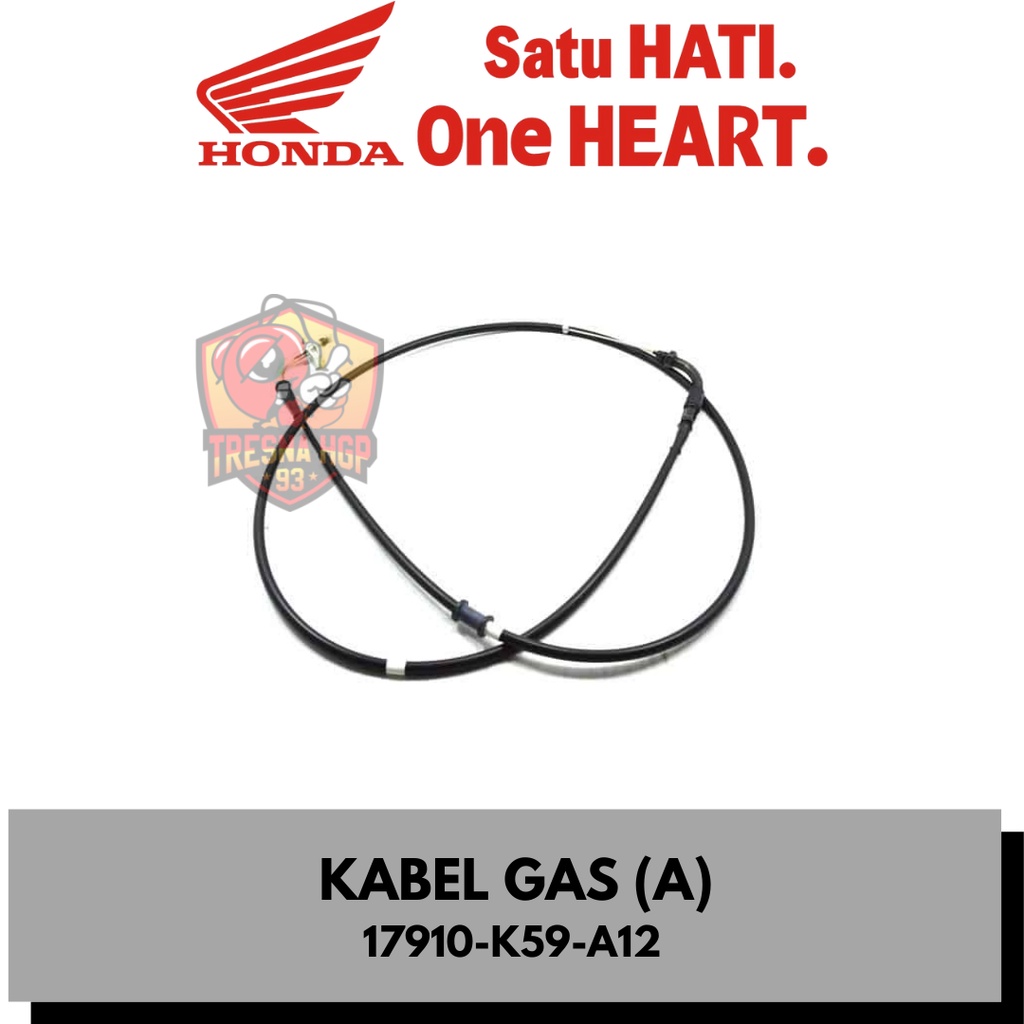 17910-K59-A12 KABEL GAS (A) VARIO ESP 125 & 150 ORIGINAL | CABLE COMP  A THROTTL;E 17910K59A12