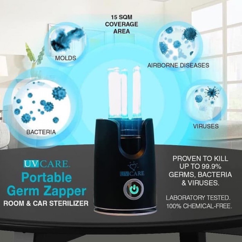 UV Care Portable Room Sterilizer Germ Zapper Alat Steril Ruangan