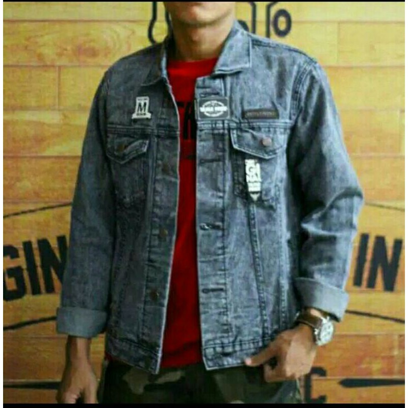 JAKET JEANS PRIA BRANDED TERBARU