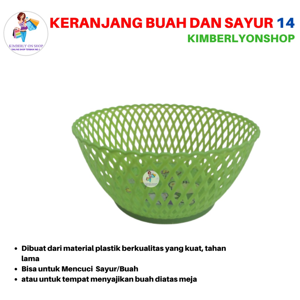 Keranjang Buah Dan Sayur Plastik Bakul Telur Besek Plastik Wakul 14