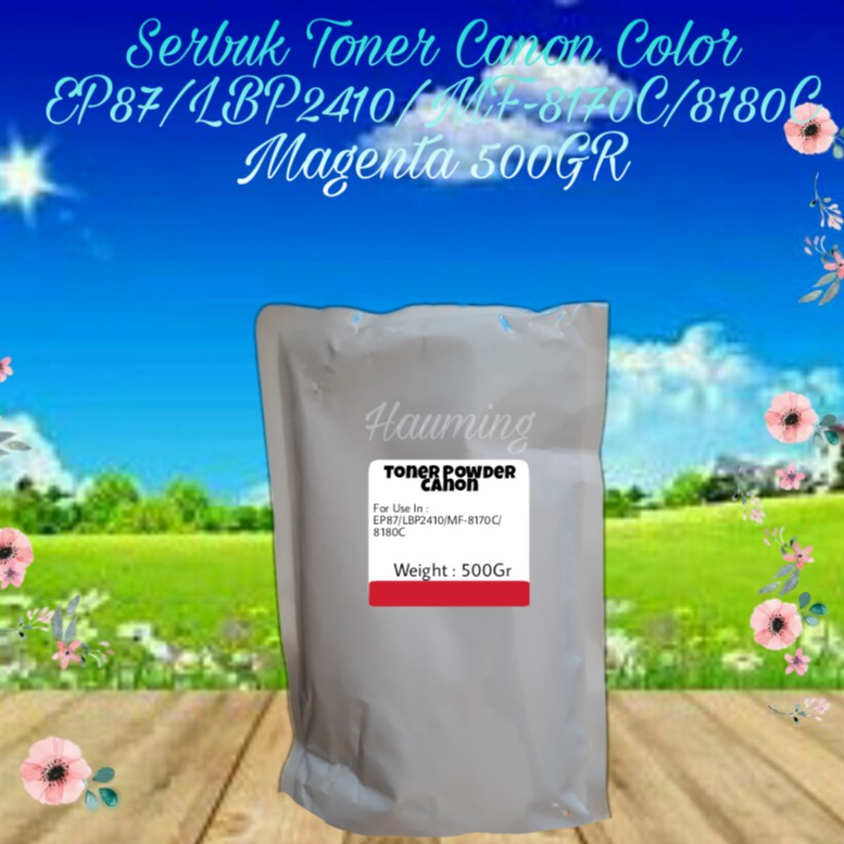 Serbuk Toner Canon EP87 EP 87 LBP2410 LBP 2410 MF8170 MF8180 MF-8170 8180 8170C 8180C Magenta 500gr