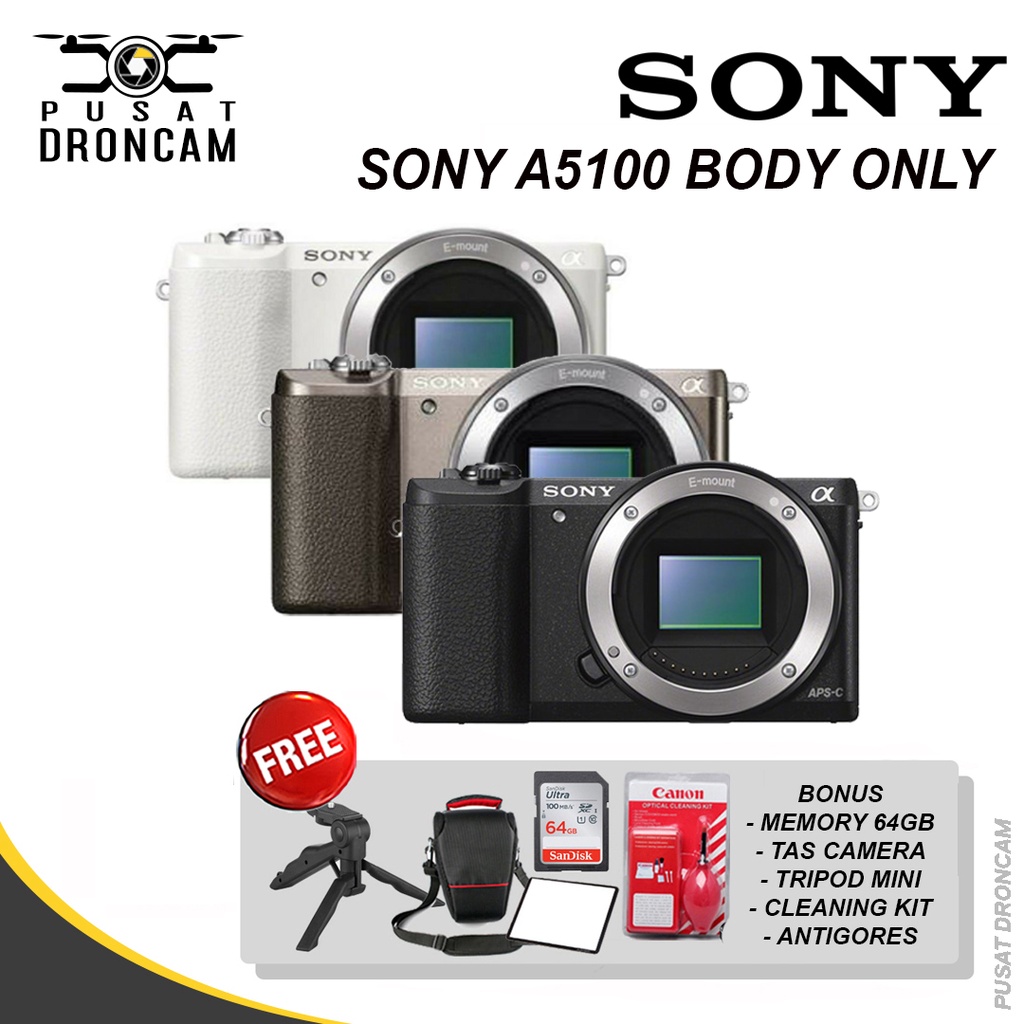 SONY A5100 BODY ONLY MIRRORLESS CAMERA DIGITAL A 5100 - BO