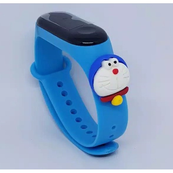 Jam Tangan Anak LED Digital display Elektronik Motif karakter kartun Lucu Murah-Emon Biru