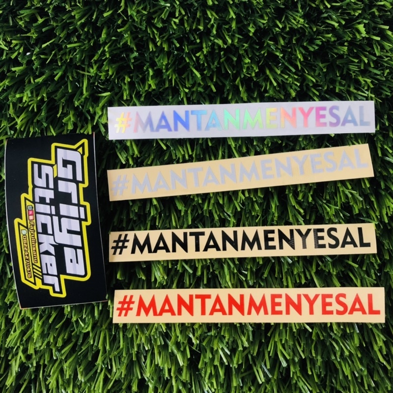 Sticker cutting stiker #MANTANMENYESAL viral mantan menyesal