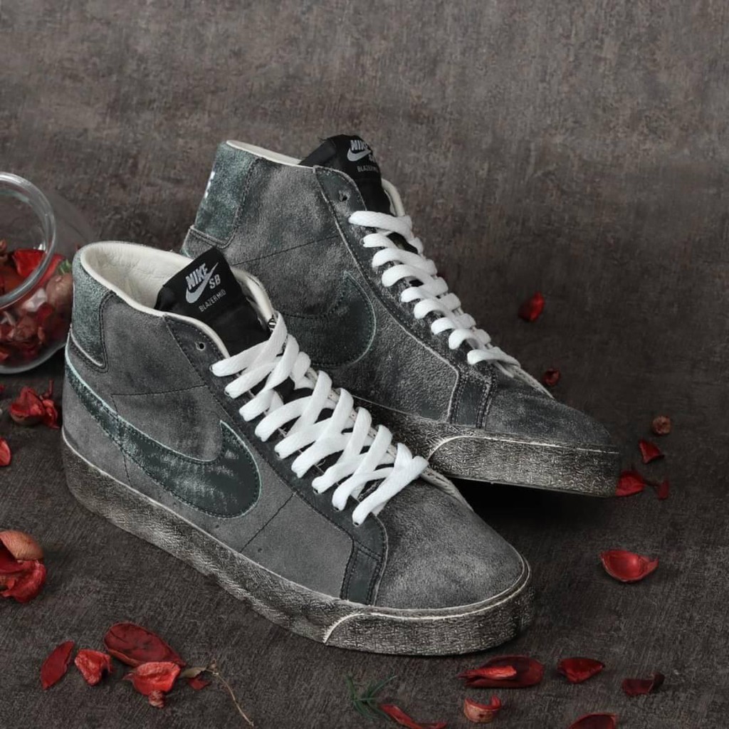 NIKE BLAZER MID 77 GREY GREEN
