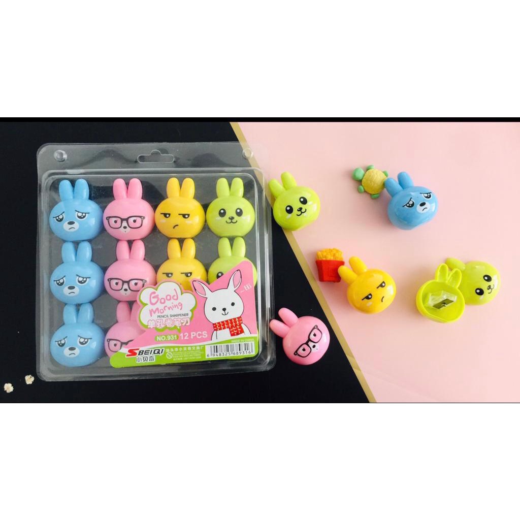 

LJK SHOP - Serutan PENSIL / RAUTAN PENSIL MINI MIKA KARAKTER KELINCI (BUNNY)