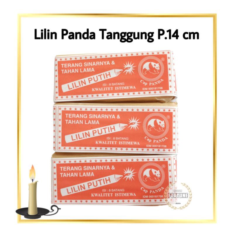 LILIN PUTIH CAP PANDA SIZE TANGGUNG dekorasi pelengkapan listrik padam mati