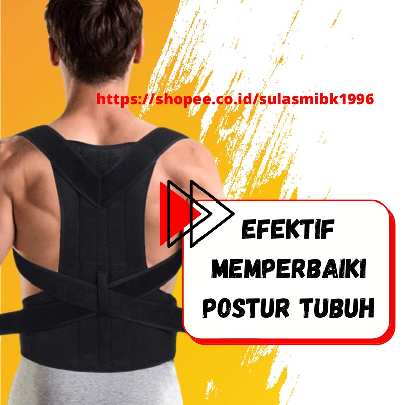 Korset Penyangga Punggung Sabuk Terapi Posture Pain Need Help Corrector Besar 2021 Alat Terapi