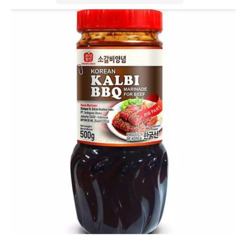 

jinsung Korean BBQ sauce kalbi barbeque marinade 500gr saus iga