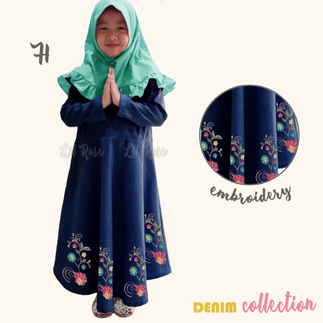 Gamis anak set hijab