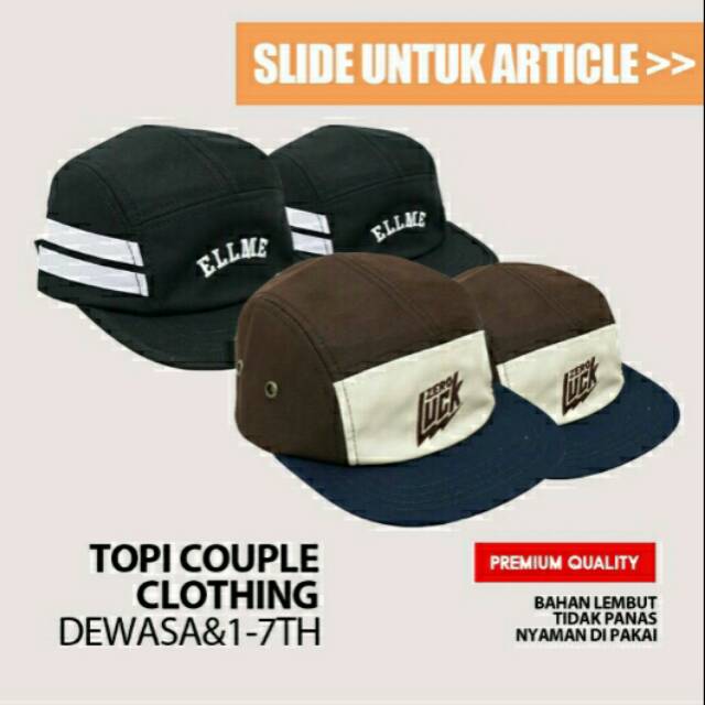 Topi Couple Anak dan Papah Clothing